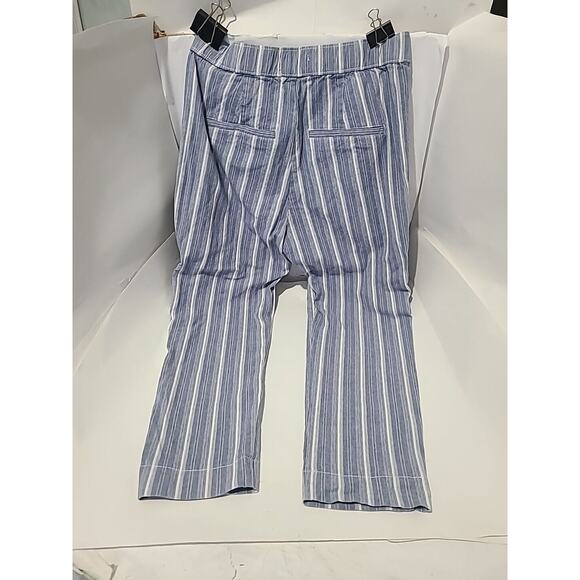 Hollister California, Women's Blue Striped Pants, M - Cotton Blend - Picture 7 of 13